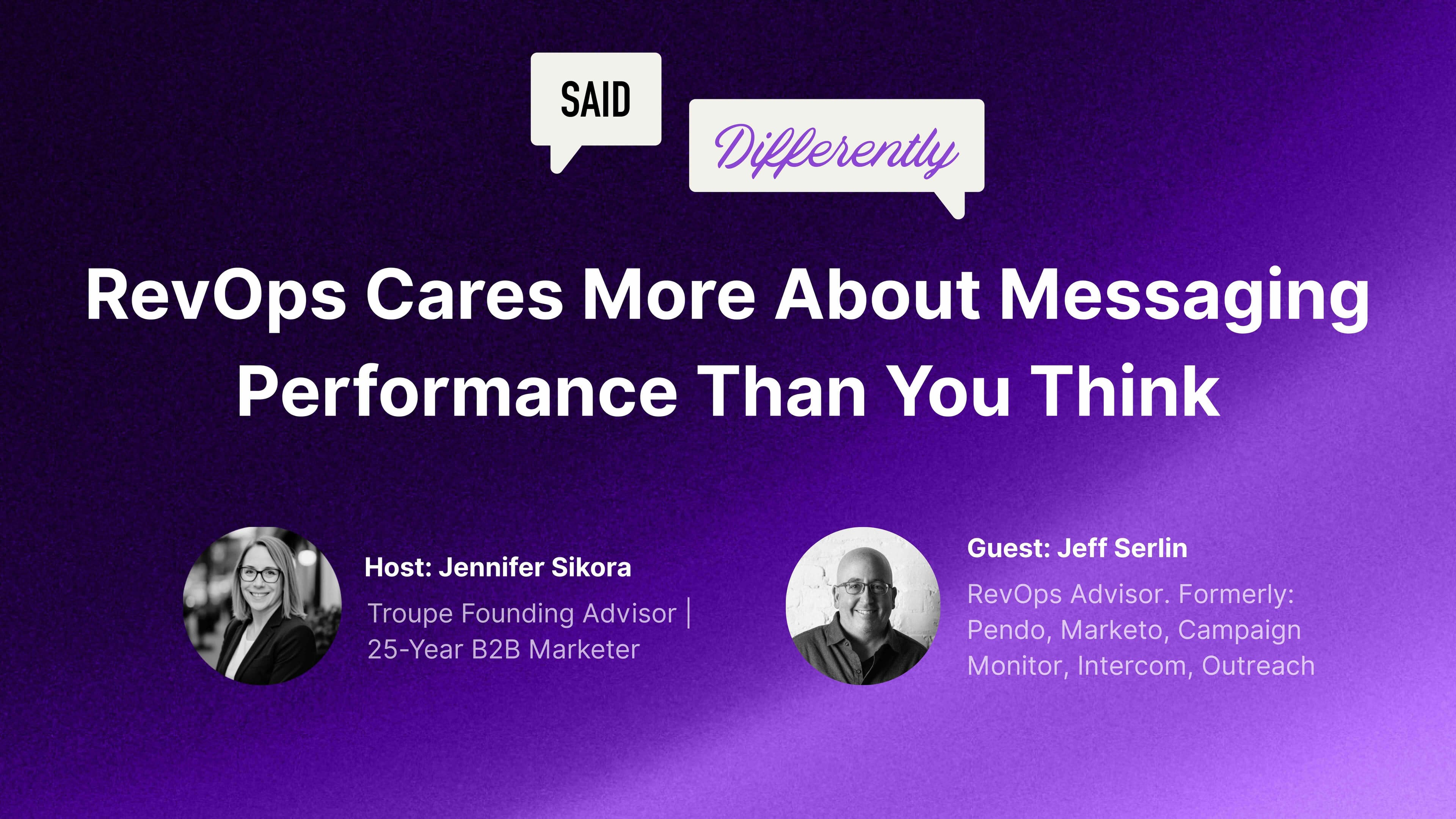 RevOps cares more about messaging success than you'd think