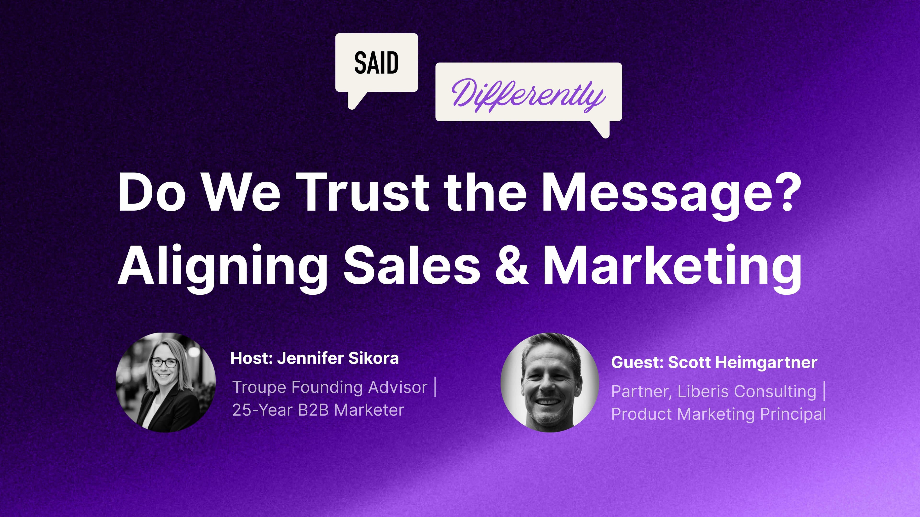 Podcast on aligning messaging across sales and marketing