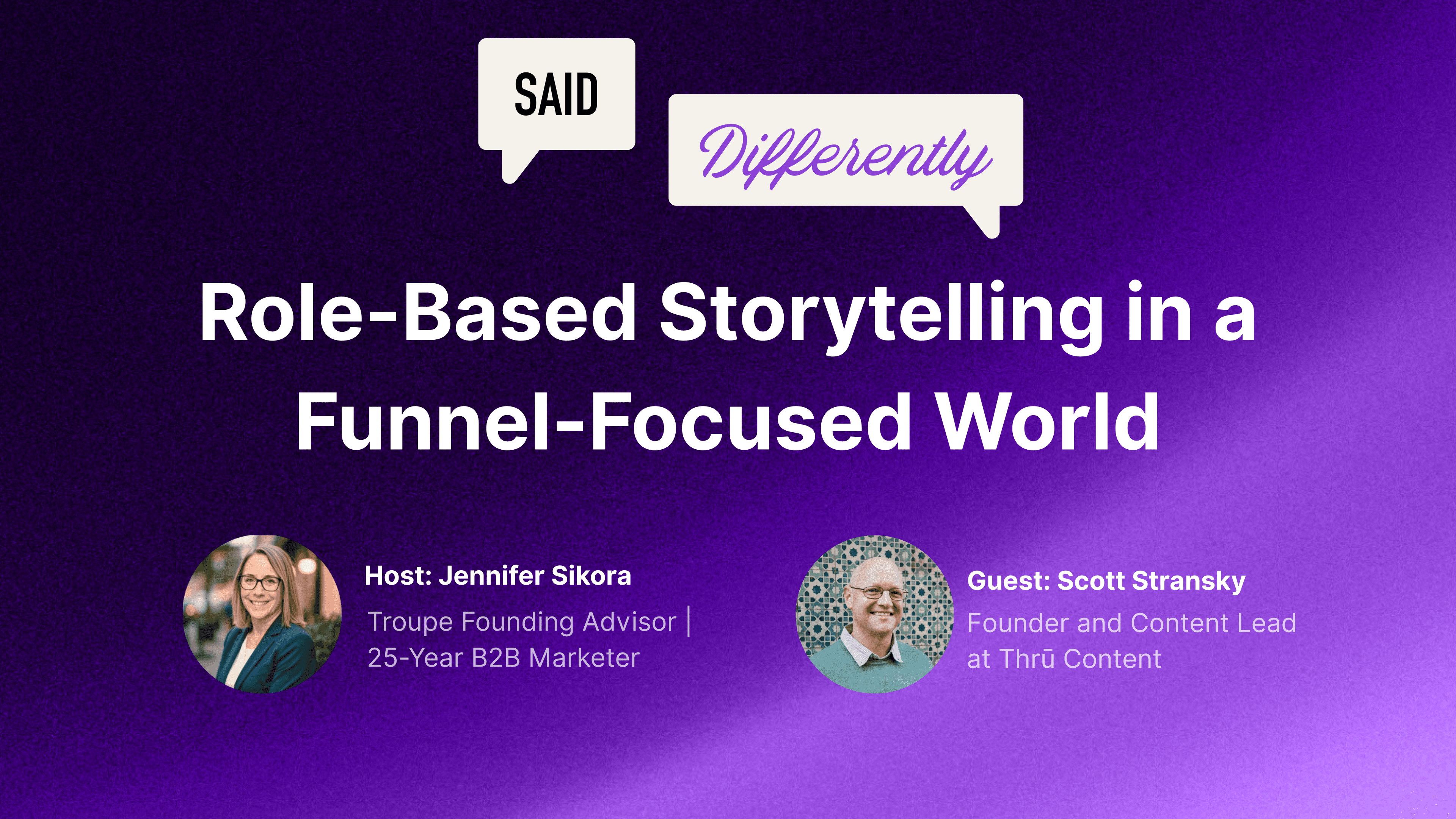 Podcast episode: Role-based storytelling and content strategies