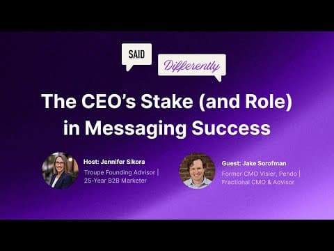 The CEO's Stake in Messaging Success