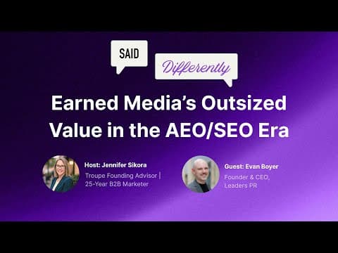 Earned Media's Outsized Role in the AEO/GEO/SEO Era