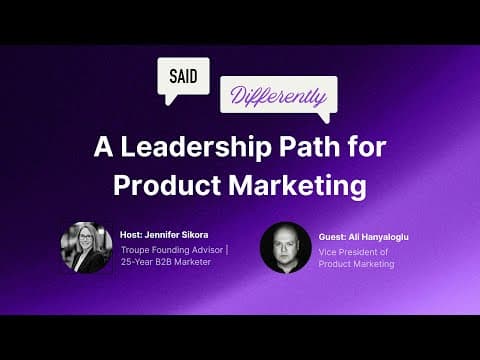 A Leadership Path for Product Marketing