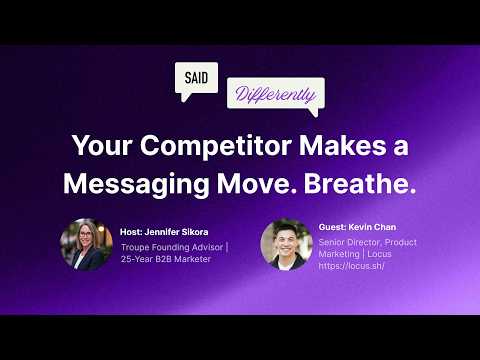 Your Competitor Makes a Messaging Move. BREATHE.